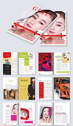 AI畫冊排版設(shè)計(jì)模板 智能化美學(xué)與素材資源一站式獲取